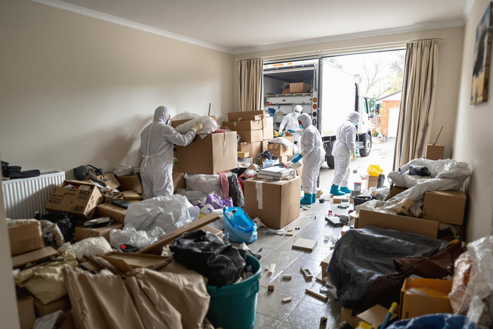 Débarras pour syndrome de Diogène