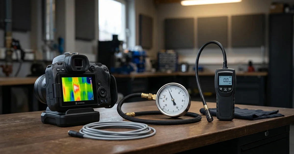 Recherche de fuite d'eau avec caméra thermique par un plombier